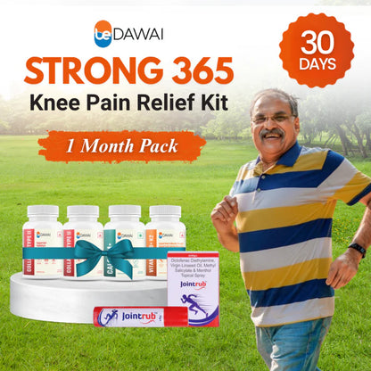STRONG 365 Knee Pain Relief Kit - 30 दिन में घुटने के दर्द से आजादी - 40% OFF केवल आज के लिए