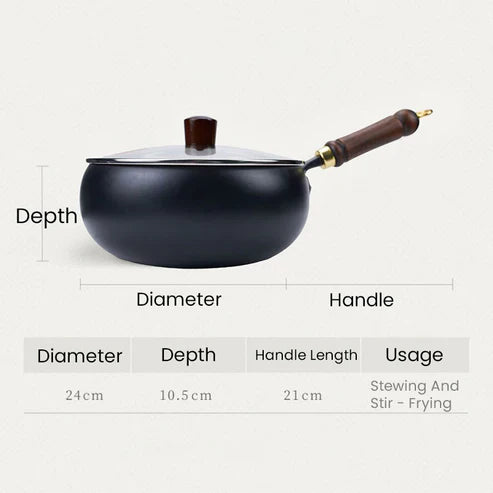 🔥  🔥Hot Sale 70% OFF🔥Artisan Unenameled Cast Iron Casserole